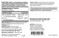 60-count bottle of SFI Health Active B12 + Folate lozenges