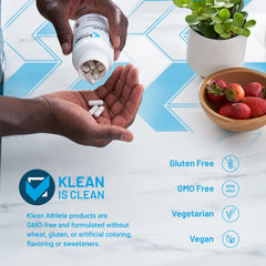 Close-up of Maqui Berry and Astaxanthin ingredients on packaging