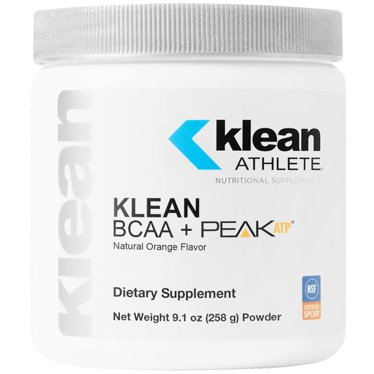 Front view of Klean Athlete Klean BCAA + Peak ATP bottle