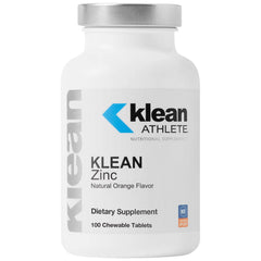 Klean ZINC orange chewable tablet close-up