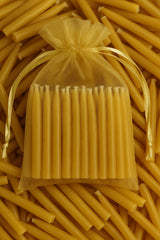 Kline Meditation Beeswax Candles burn time shown, supporting a 20-minute session.
