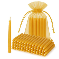 Kline Meditation Beeswax Candles packaging with gold bag for gifting.
