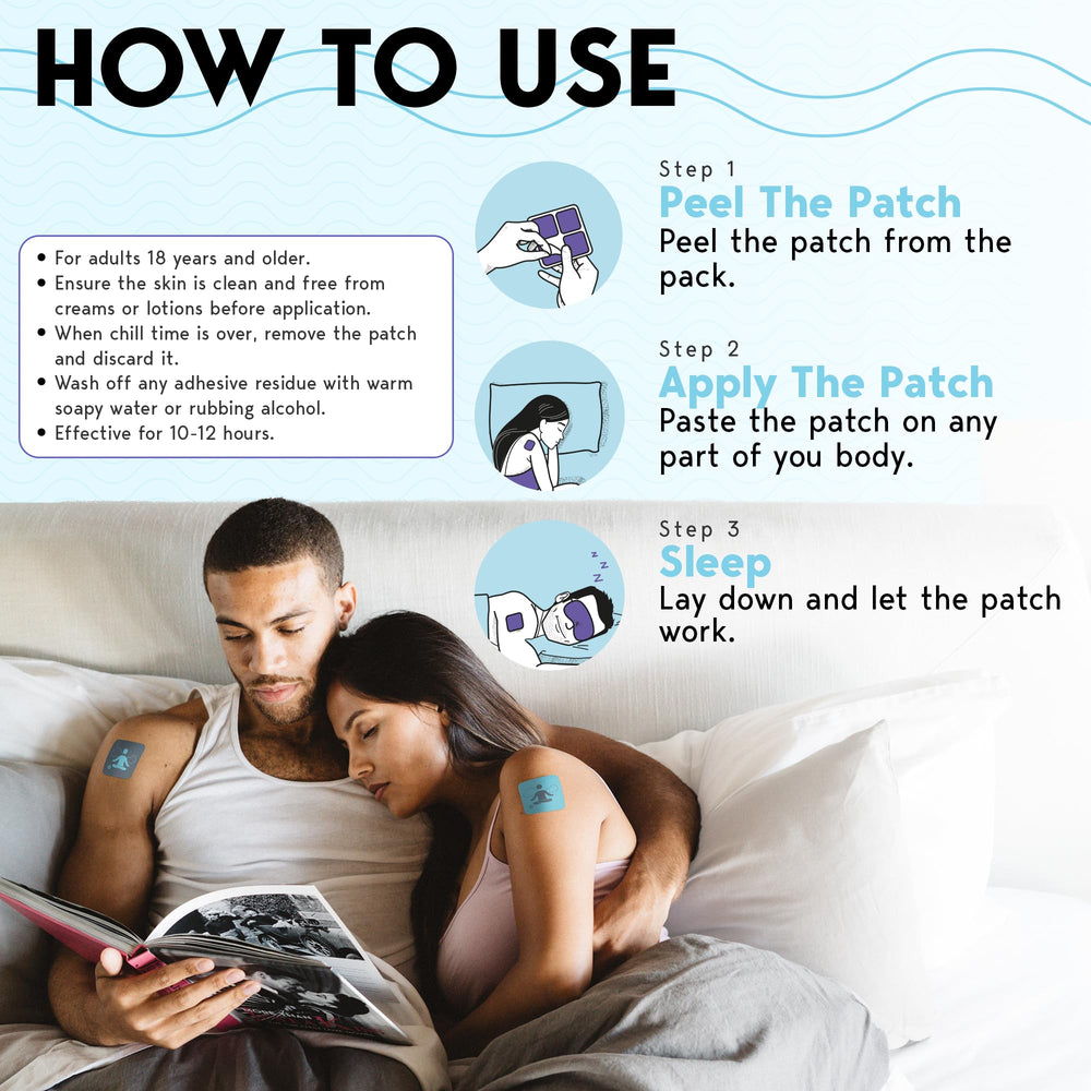 Back view of Klova Sleep Patches packaging