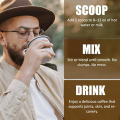 Sugar-free, dairy-free, keto-friendly collagen powder scene
