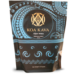 Koa Kava Fiji packaging front displaying premium noble Waka root for daily calm