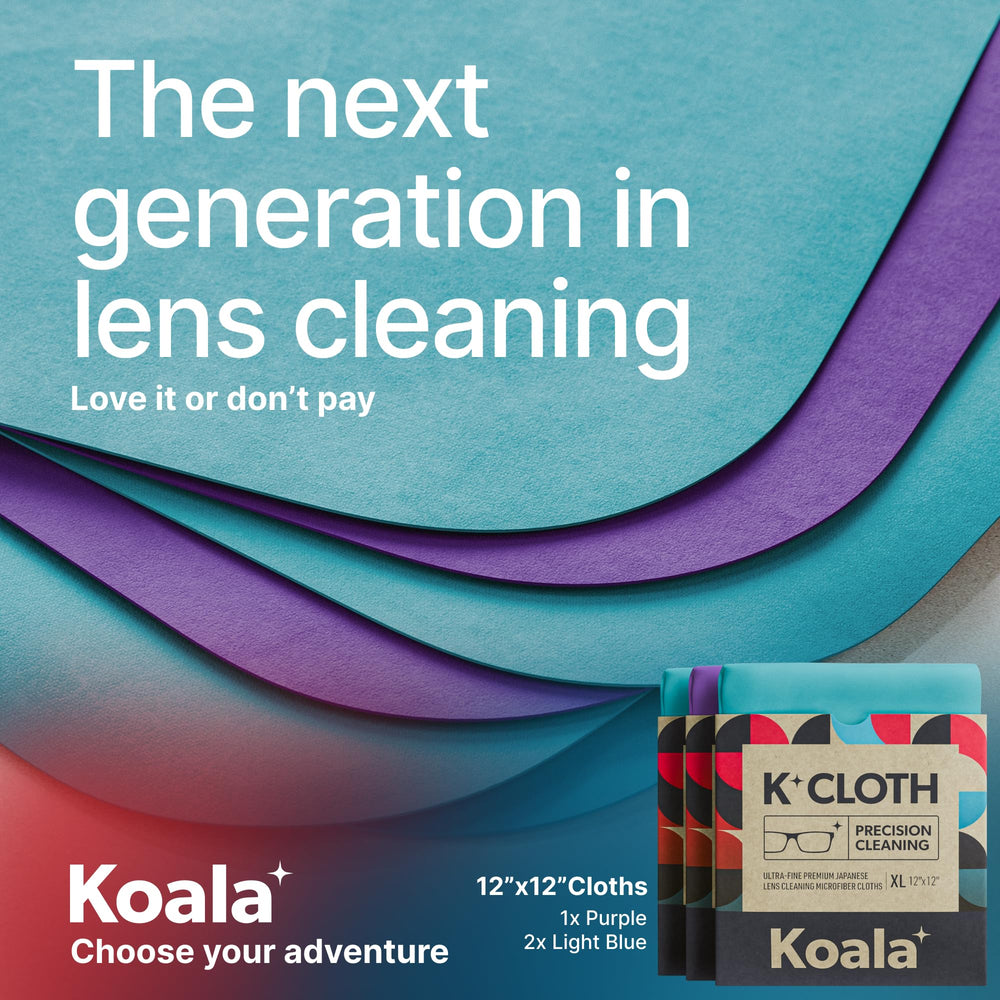Koala microfiber cloth used on AR/VR headset lenses