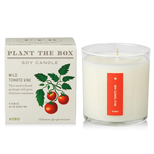 KOBO Wild Tomato Vine Candle in plantable 9 oz box