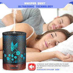 Diffuser displaying 7-color LED lights