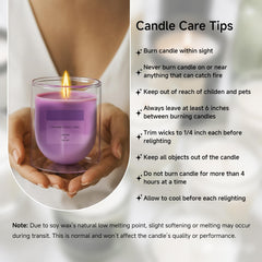 KOIMYSA Lavender Candle office desk setup boosts focus and mood.