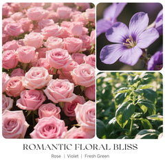 KOIMYSA Rose Scented Candle glass jar detail showing double-layer design for stylish decor