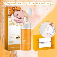 Kojic acid lemon soap bar: deep cleansing for face and body