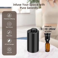 KONCHILE Waterless Diffuser with 7 color LED ambient lights
