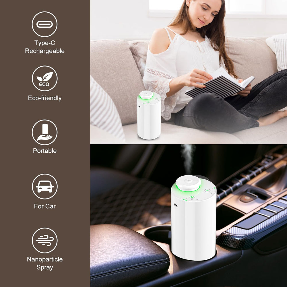 Built-in 20ml essential oil bottle detail