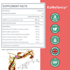 Herbal blend of Milk Thistle, Artichoke, Dandelion, Chanca Piedra, Beetroot and Chicory