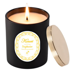 KONNI Sagittarius Zodiac Candle 7 oz jar with Pine & Cypress scent