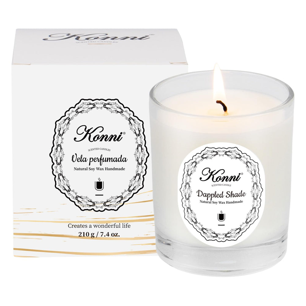 Elegant glass jar with gift box for KONNI Scented Candles