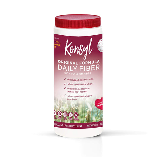 Packaging for KONSYL Pharmaceuticals Original Formula Psyllium Fiber 10.6 oz
