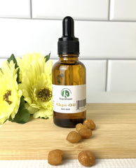 Organic Akpi oil label and branding