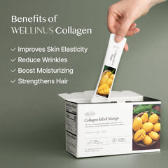 Ingredients: marine collagen peptides with pomegranate, blueberry and mango