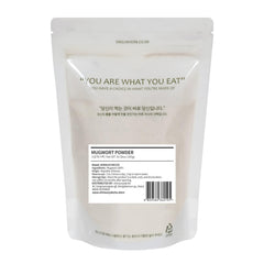 Back view of Korean Mugwort Powder packaging with label