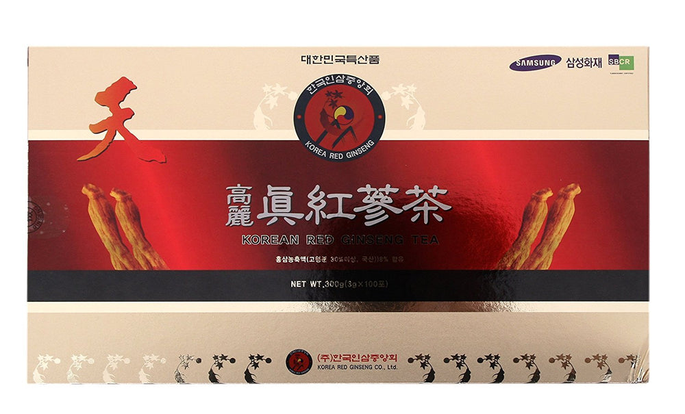 Cup of prepared Korean Red Ginseng tea (hot or cold)