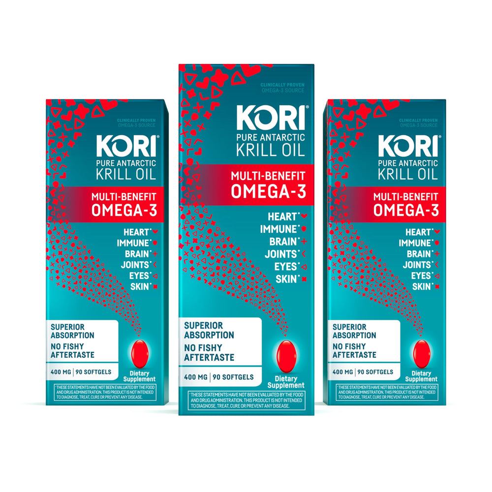 Kori Krill Oil bottle pour shows smooth dosing with no fishy aftertaste.
