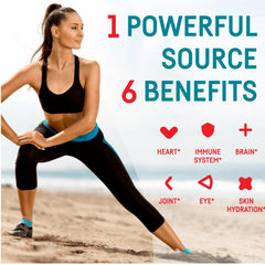 Benefits include heart, immune, joint, brain, skin and eye health