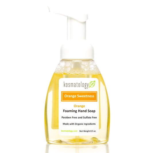 Kosmatology Orange Sweetness bottle front view for daily cleansing with moisturizing feel.
