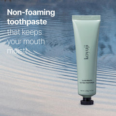 Non-foaming, foamless toothpaste texture for application