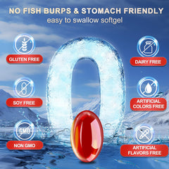 Astaxanthin-rich krill oil softgels