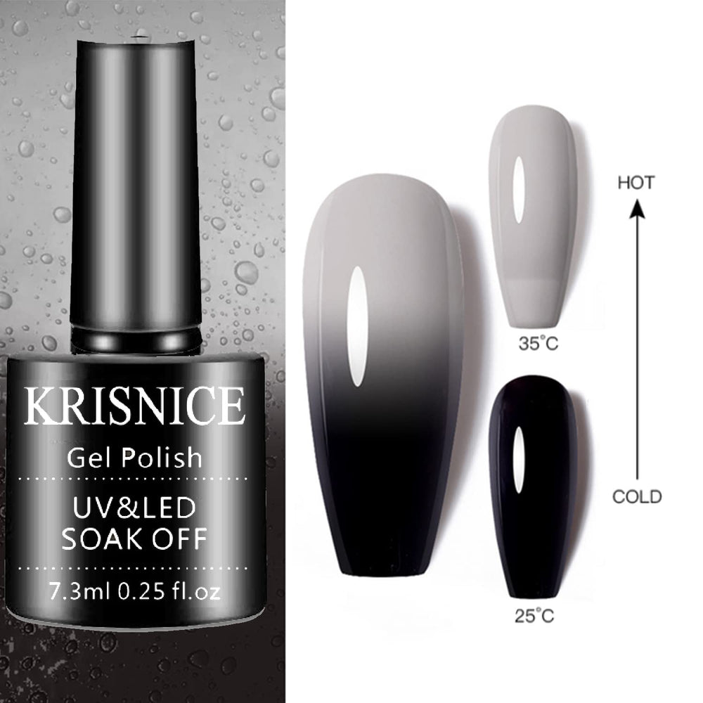 KRISNICE applicator brush ready for precise gel manicure.