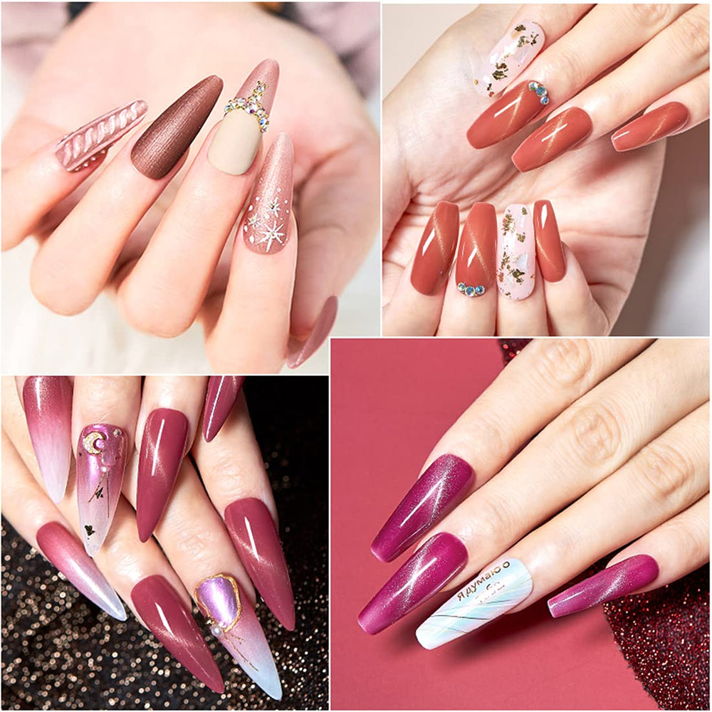 KRISNICE magnetic stick enables cat-eye nail designs.
