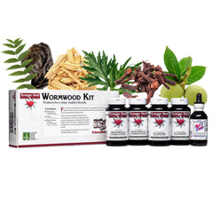 Kroeger Wormwood Detox Kit box and capsule bottle