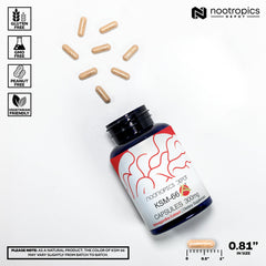 180-count bottle of KSM-66 Ashwagandha capsules