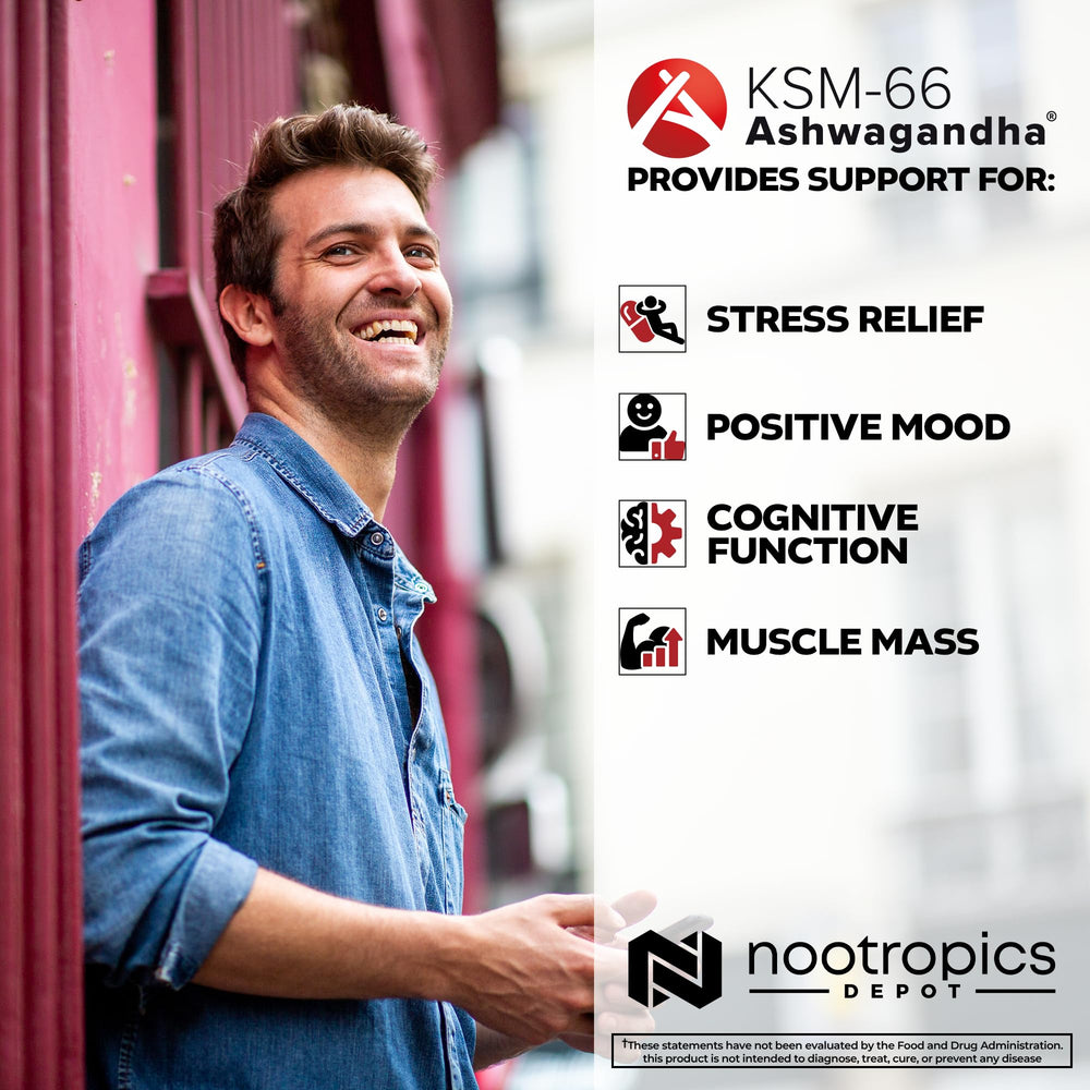 Nootropics Depot packaging and label on bottle
