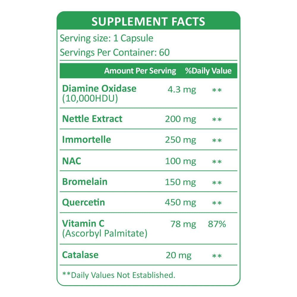 KUAFLY DAO enzyme capsules for histamine support