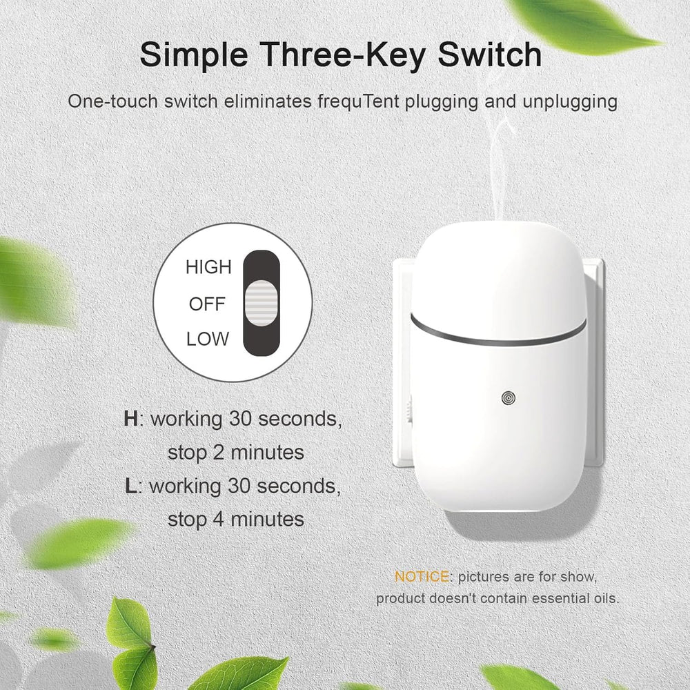 Kuandawei diffuser in a living room setup illustrating 500 sq ft room coverage