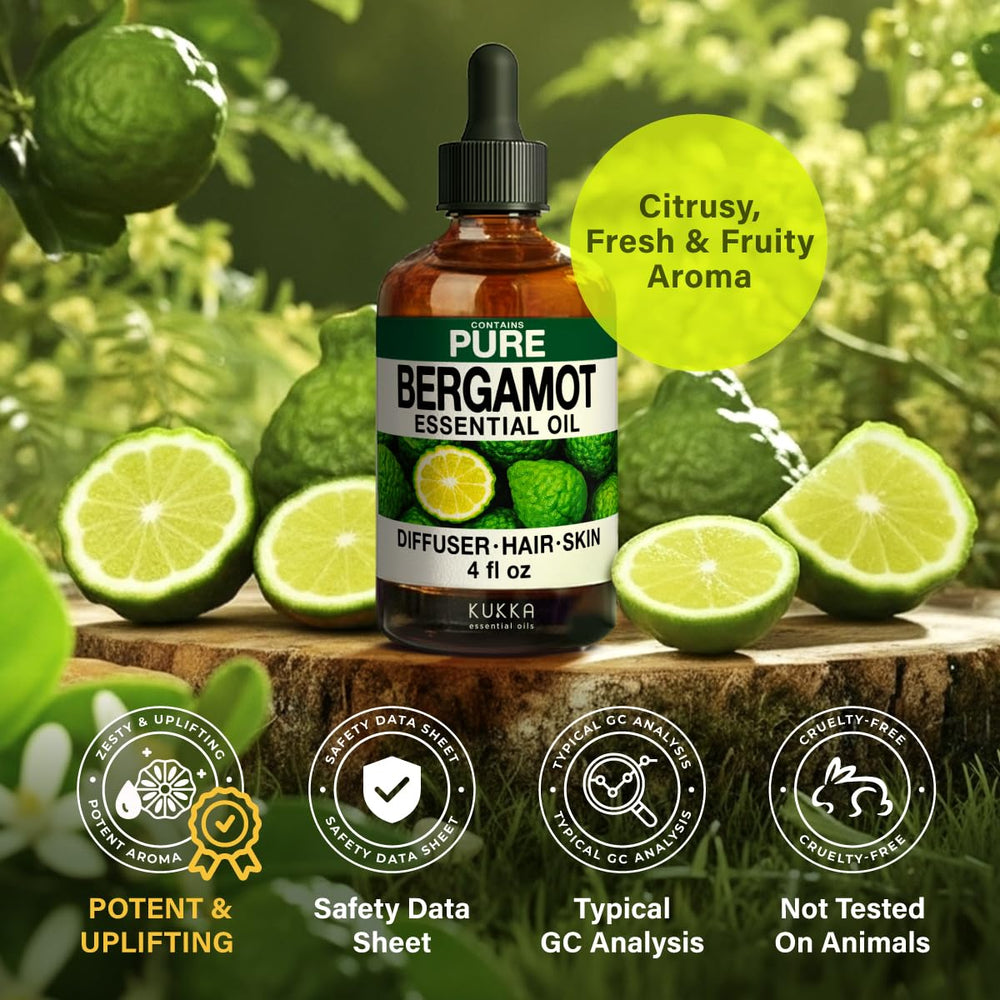 Bergamot essential oil used for DIY soap making