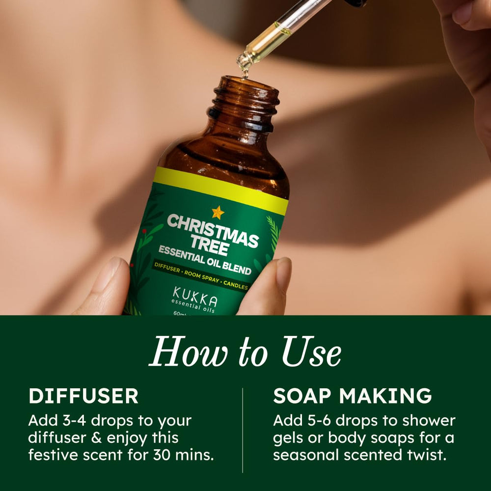 DIY candle making with Kukka Christmas Tree essential oil blend