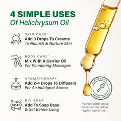 Aromatherapy diffuser with Helichrysum oil