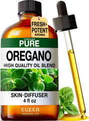 KUKKA Oregano Essential Oil 4 oz bottle front view