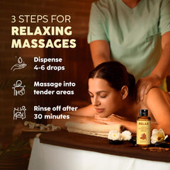 KUKKA Relax Massage Oil packaging and label