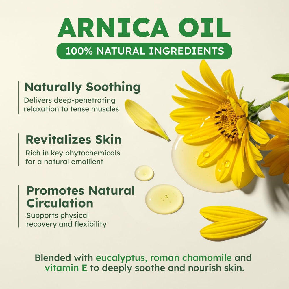 Arnica oil extract used in KUKKA Sore Massage Oil