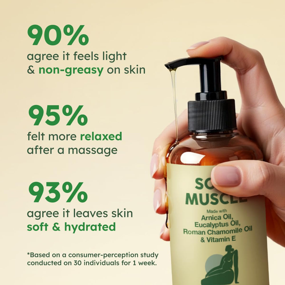 Spa-like relaxation scene using KUKKA Sore Massage Oil