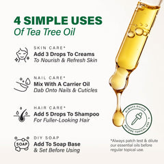 Tea tree oil being used in a diffuser setup