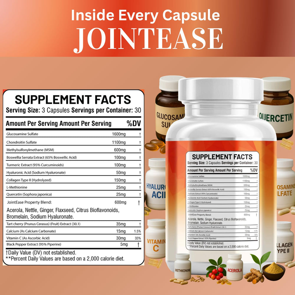 Collagen and Hyaluronic Acid visuals supporting joints
