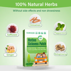 KUNHAOH patches offer up to 72-hour relief for long journeys.