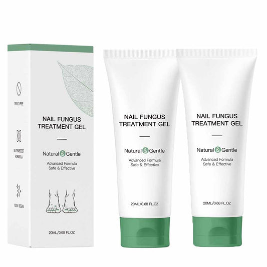 KUNLEN Nail Fungus Gel tube close-up showing hydrating formula for nails.