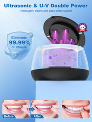 UV sterilization mode indicator on the cleaner