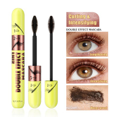 KUNSHNBEI QIC 2 in 1 Mascara Brown all-day waterproof wear up to 12 hours.